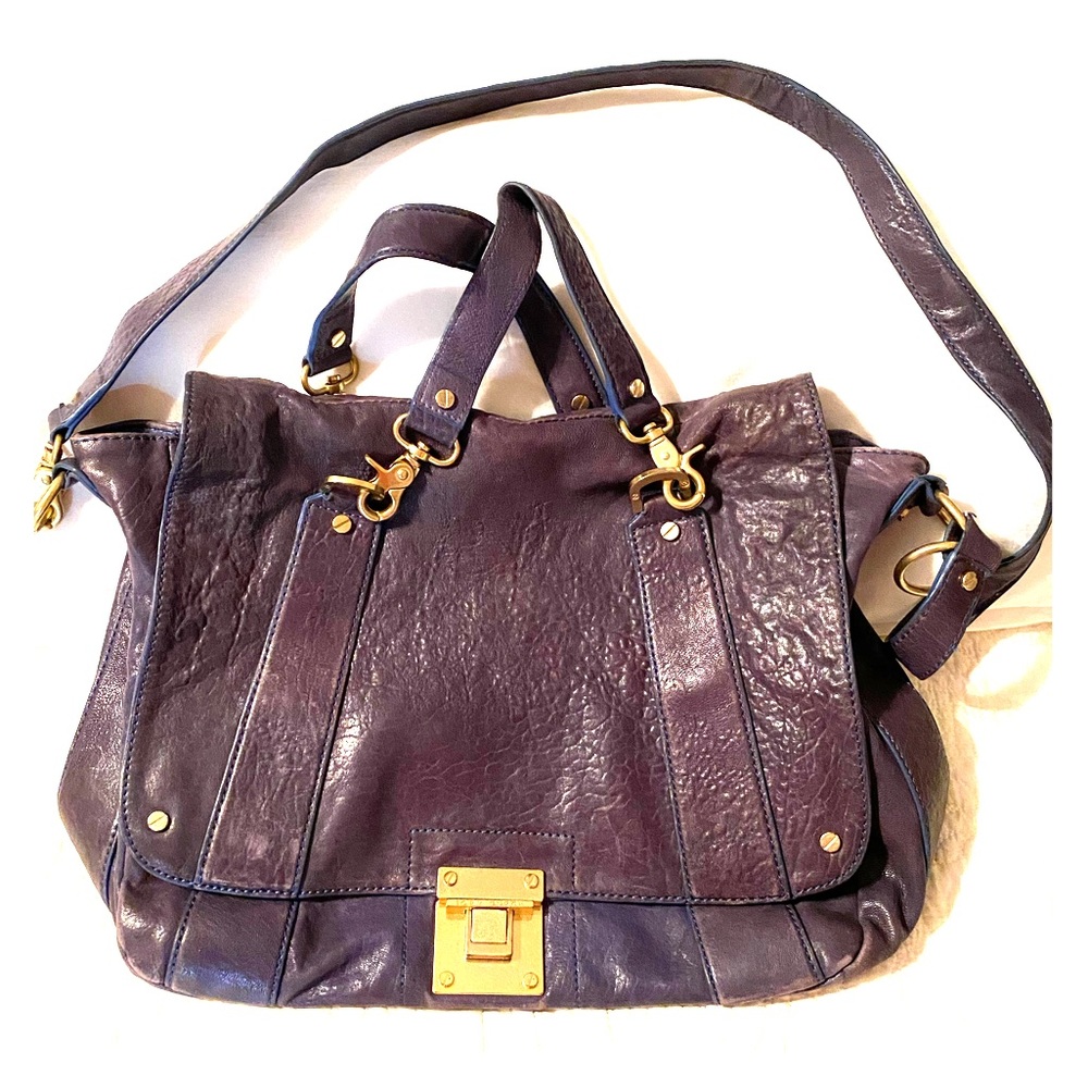 Genuine Tory Burch Large Leather Satchel